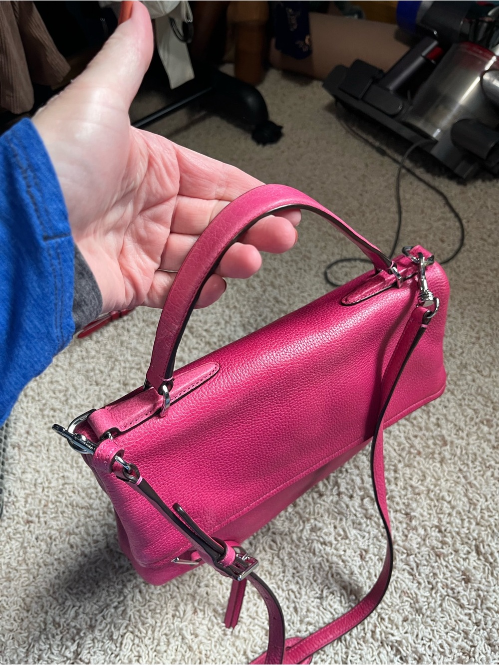 Coach Pink Leather Crossbody Bag - Picture 12 of 13